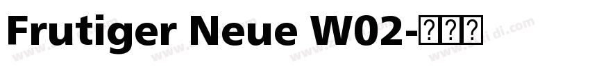 Frutiger Neue W02字体转换